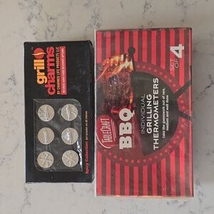 BNWT Grill thermometer and charms